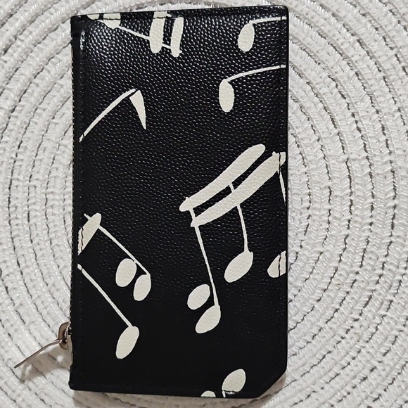 Authentic Saint Laurent Black and White Card Holder With Dustbag - Picture 3 of 9